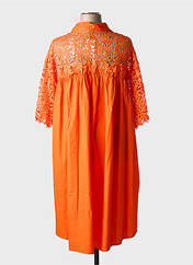 Robe mi-longue orange BUBBLEE pour femme seconde vue