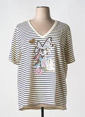 T-shirt beige MINA ROSA pour femme seconde vue