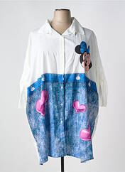 Tunique manches longues blanc MADE IN ITALY pour femme seconde vue