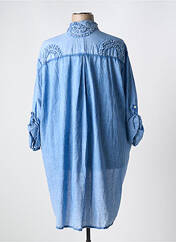 Tunique manches longues bleu MINA ROSA pour femme seconde vue