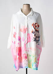 Tunique manches longues rose MADE IN ITALY pour femme seconde vue