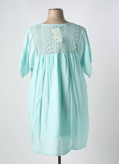 Robe courte vert MADE IN ITALY pour femme