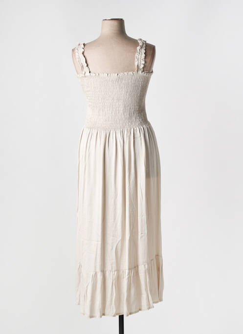 Robe longue beige C'MELODIE pour femme