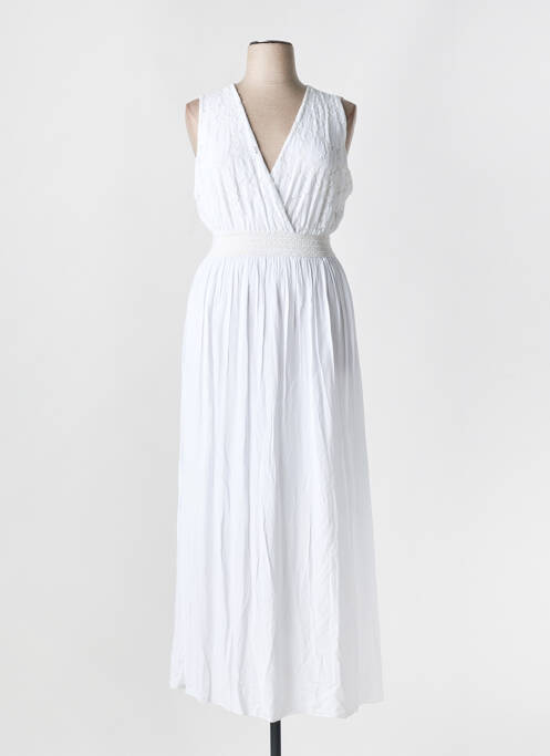 Robe longue blanc C'MELODIE pour femme