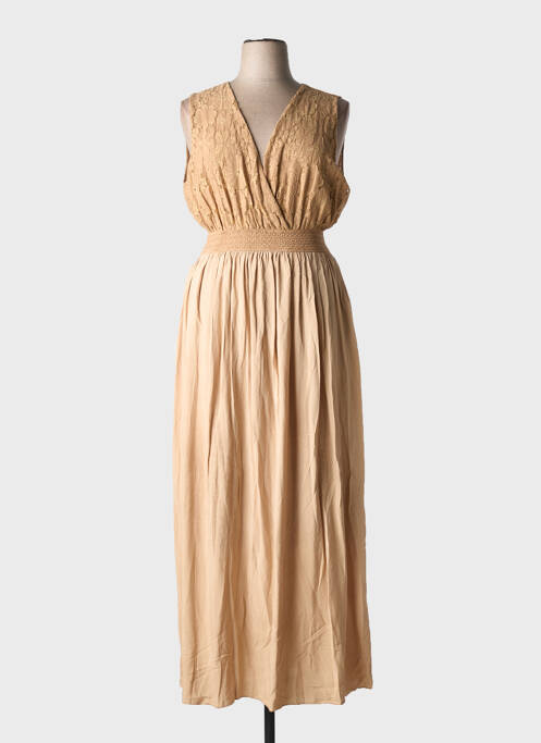 Robe longue marron C'MELODIE pour femme