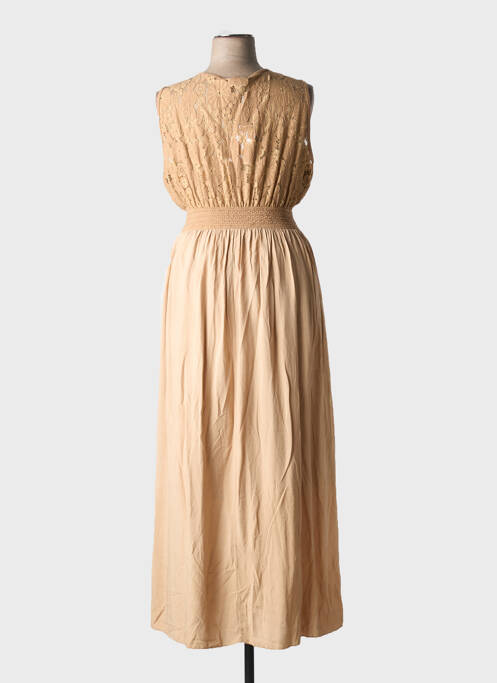 Robe longue marron C'MELODIE pour femme