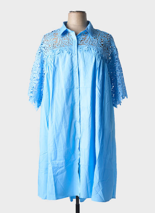 Robe mi-longue bleu clair BUBBLEE pour femme