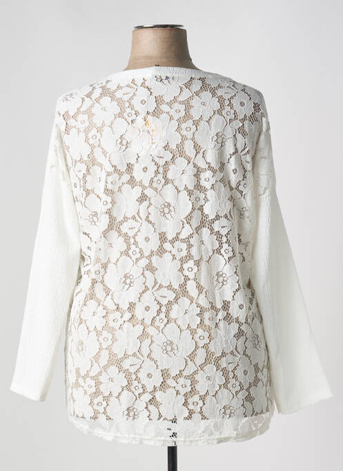 Top blanc MINA ROSA pour femme