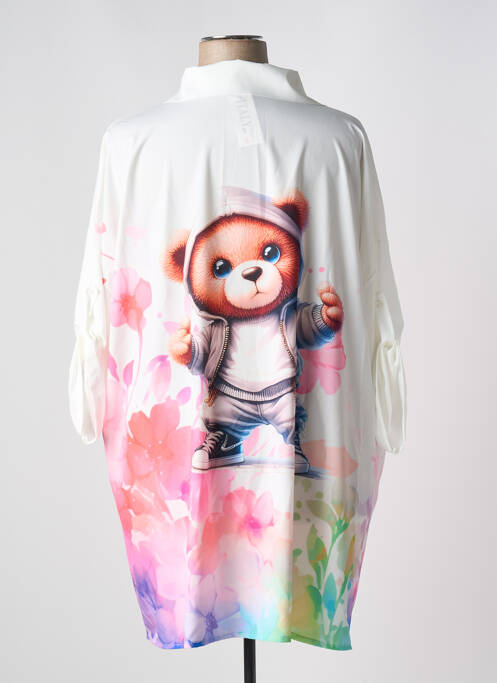 Tunique manches longues rose MADE IN ITALY pour femme