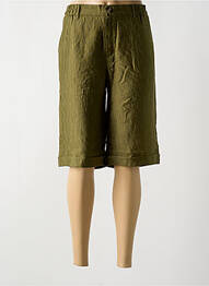 Bermuda taille élastique taille normale vert SUZA femme