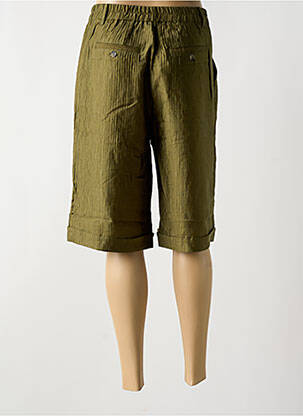 Bermuda taille élastique taille normale vert SUZA femme
