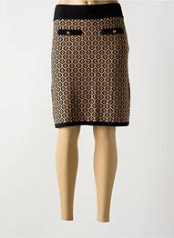 Jupe mi-longue stretch noir MORE & MORE femme