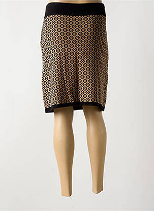 Jupe mi-longue stretch noir MORE & MORE femme