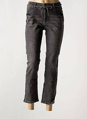 Pantalon 7/8 stretch taille normale noir SUZA femme