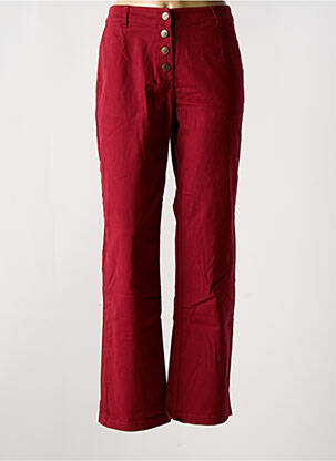 Pantalon droit stretch taille normale violet LA FIANCÉE femme