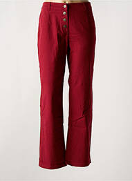 Pantalon droit stretch taille normale violet LA FIANCÉE femme