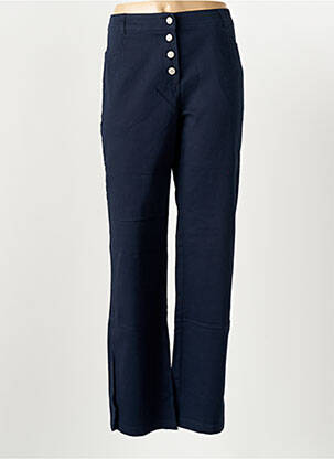 Pantalon droit stretch taille normale bleu LA FIANCÉE femme