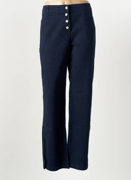 Pantalon droit bleu LA FIANCÉE pour femme