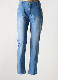 Jeans coupe slim taille normale taille normale bleu B.S JEANS femme