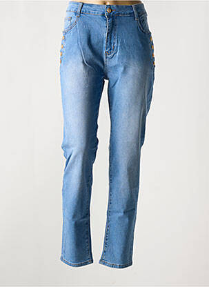 Jeans coupe slim taille normale taille normale bleu B.S JEANS femme