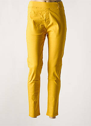 Jegging stretch taille normale jaune CHRISTY femme
