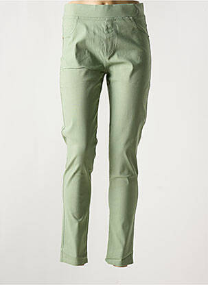 Jegging stretch taille normale vert clair CHRISTY femme