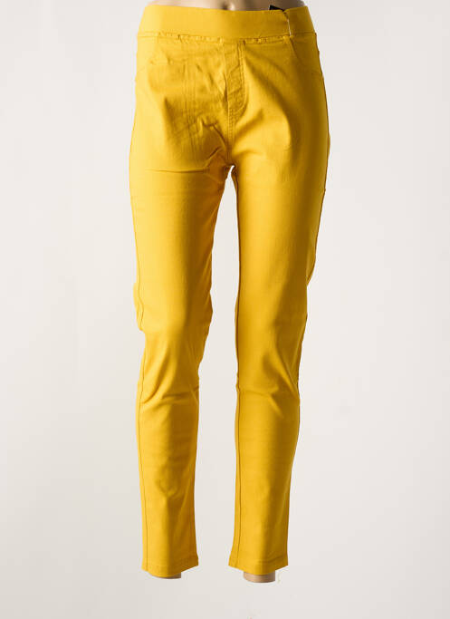 Jegging stretch taille normale jaune CHRISTY femme
