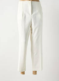 Pantalon 7/8 taille haute taille haute beige AMY&CLO femme
