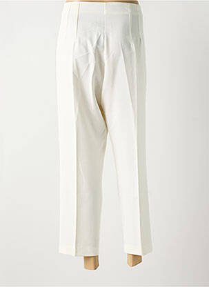 Pantalon 7/8 taille haute taille haute beige AMY&CLO femme