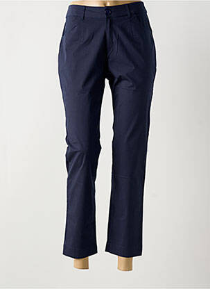 Pantalon 7/8 taille à pinces taille normale bleu LA FIANCÉE femme