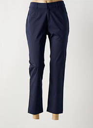 Pantalon 7/8 taille à pinces taille normale bleu LA FIANCÉE femme