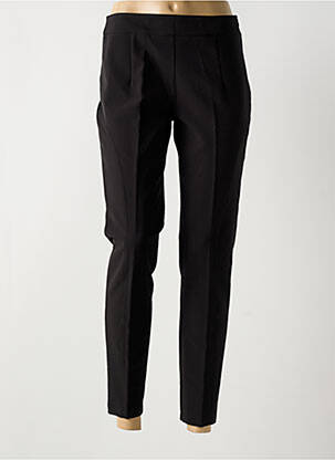 Pantalon 7/8 taille haute taille haute noir SIGNE NATURE femme