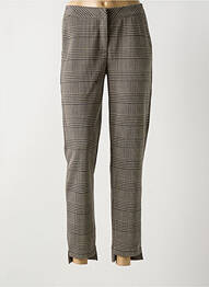 Pantalon 7/8 stretch taille normale marron YEST femme
