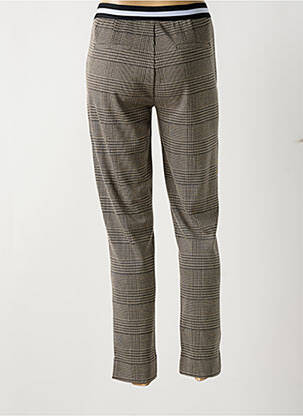 Pantalon 7/8 stretch taille normale marron YEST femme