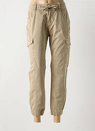 Pantalon cargo tissage popeline taille normale marron RED BUTTON femme