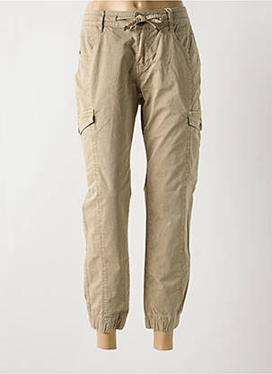 Pantalon cargo tissage popeline taille normale marron RED BUTTON femme