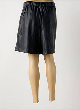 Jupe short taille élastique noir AMY&CLO femme