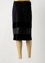 Jupe mi-longue noir MAT. pour femme seconde vue