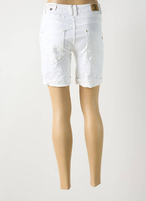 Bermuda blanc KAROSTAR pour femme