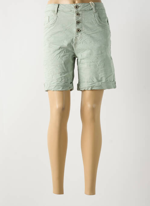 Bermuda vert KAROSTAR pour femme