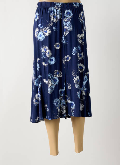 Jupe mi-longue bleu SIGNATURE pour femme