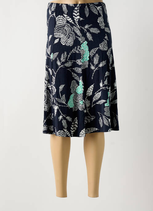 Jupe mi-longue bleu SIGNATURE pour femme