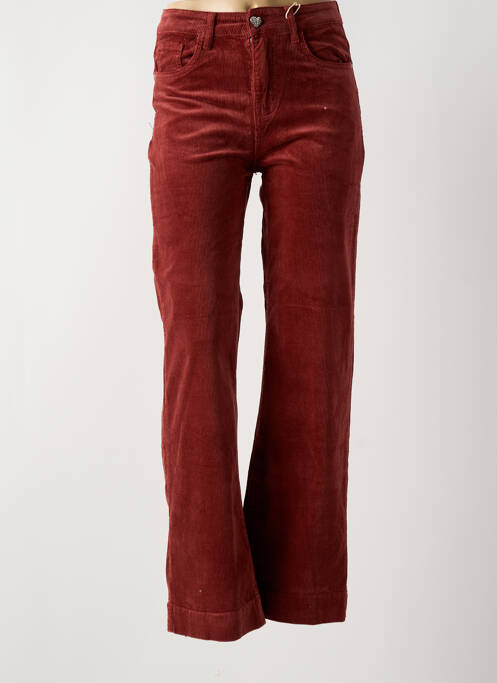 Pantalon flare orange KAROSTAR pour femme