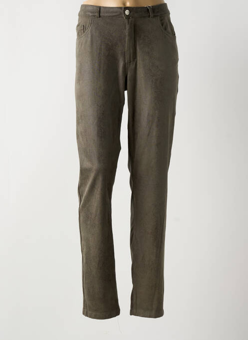 Pantalon slim vert SIGNE NATURE pour femme