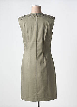 Robe mi-longue sans manche sans manche vert EVA KAYAN femme