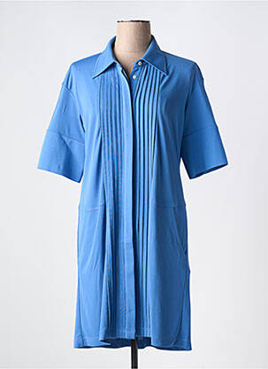 Robe courte manches courtes manches courtes bleu FUEGO WOMAN femme