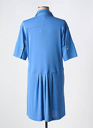 Robe courte manches courtes manches courtes bleu FUEGO WOMAN femme