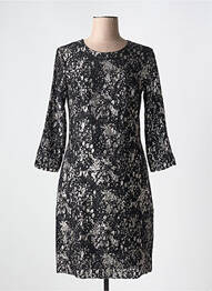 Robe mi-longue manches longues manches longues argent EVA KAYAN femme