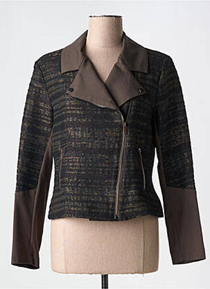 Veste casual epaulette vert EVA KAYAN femme