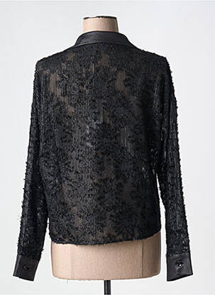 Veste casual coupe droite noir EVA KAYAN femme